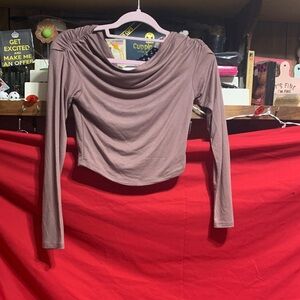 #067 Size large bozzolo Elegant Long Sleeve Women's Top